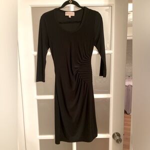 Philosophy Black Gathered Bodycon Dress - Size 2